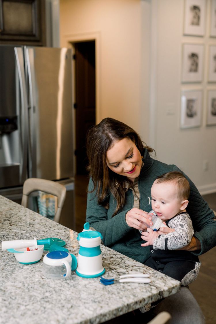 Tips for starting baby on solids by Heather Brown at My Life Well Loved // #oxotot #startingsolids #feedingbabysolids