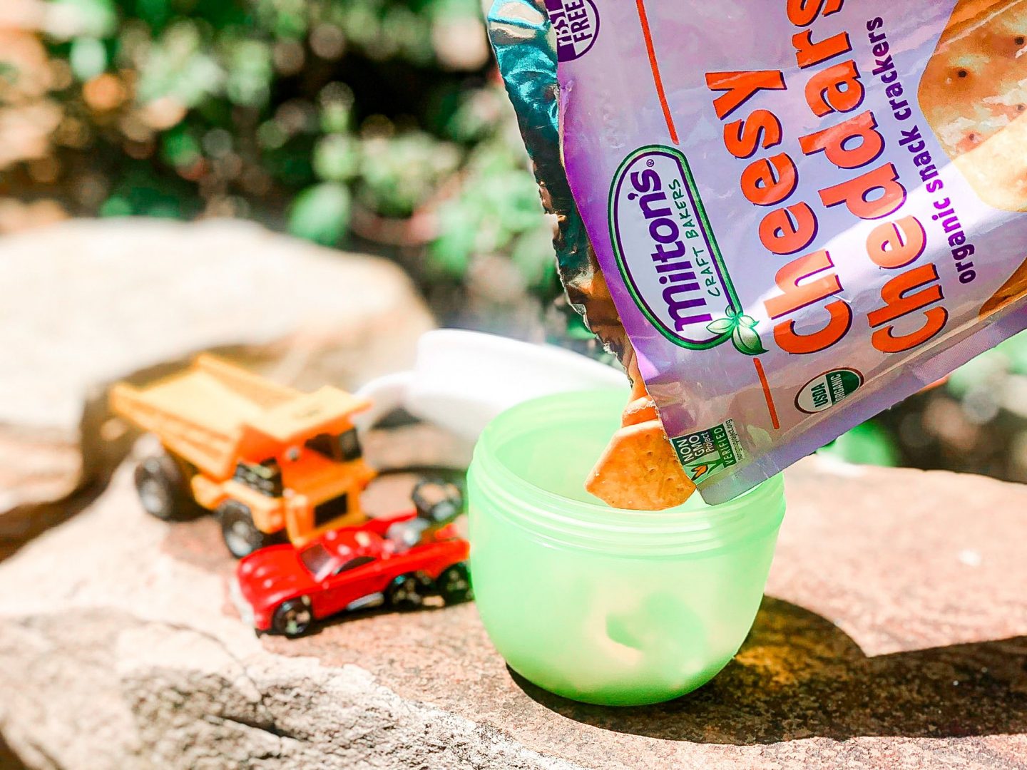 Milton's cheesy cheddars, snacks for kids