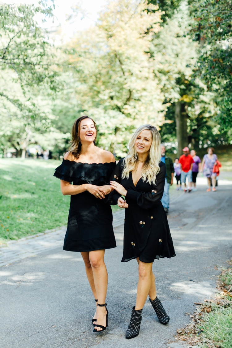 How to Meet New Mom Friends with Alabama blogger Heather of MyLifeWellLoved.com // How to Meet new friends // girlfriends // eliza j dress // how to style a little black dress