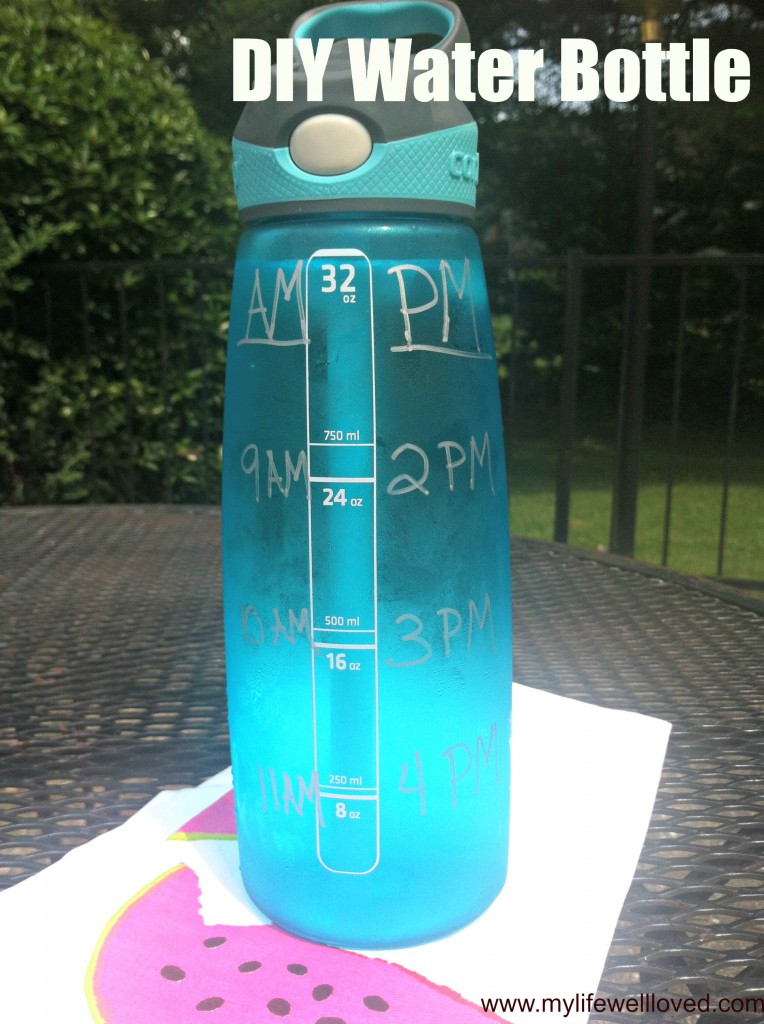 DIY Water Bottle with times