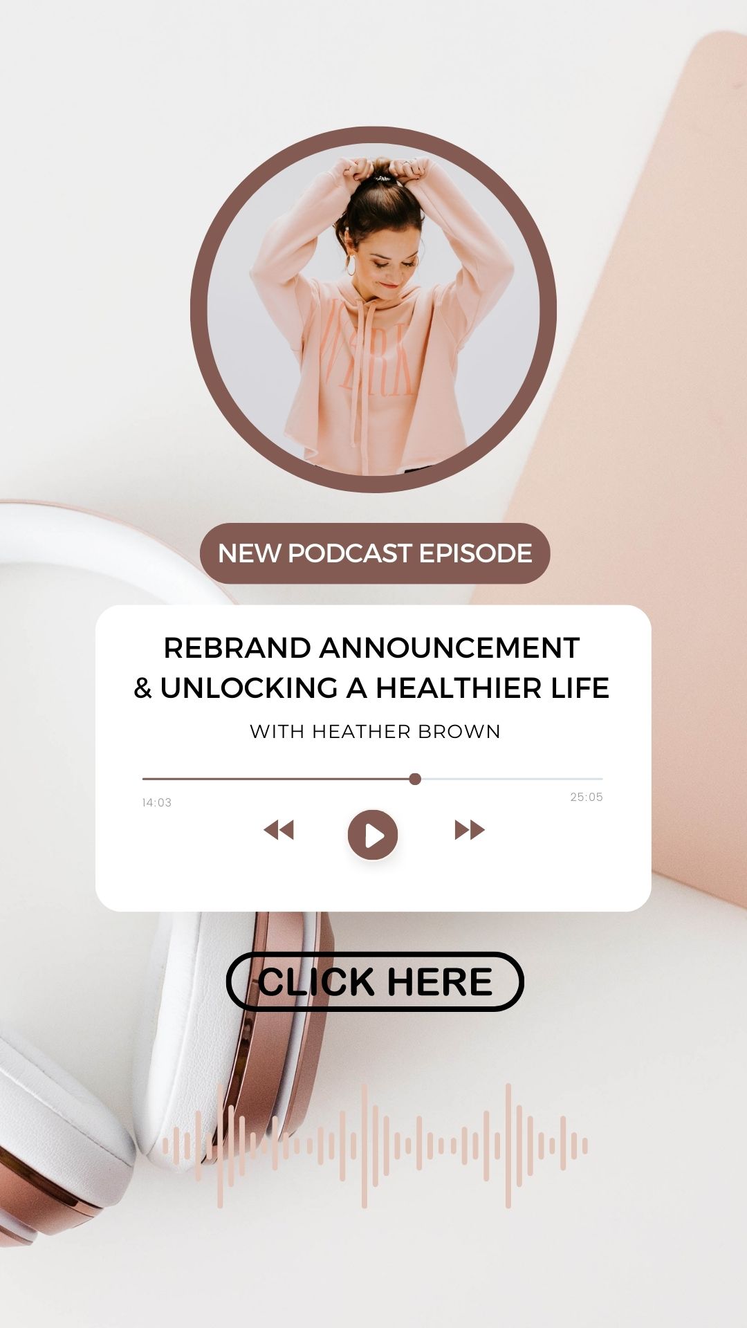 My Life Well lLoved rebranding to Healthy By Heather Brown -- Podcast, New Mom Life Coach Membership