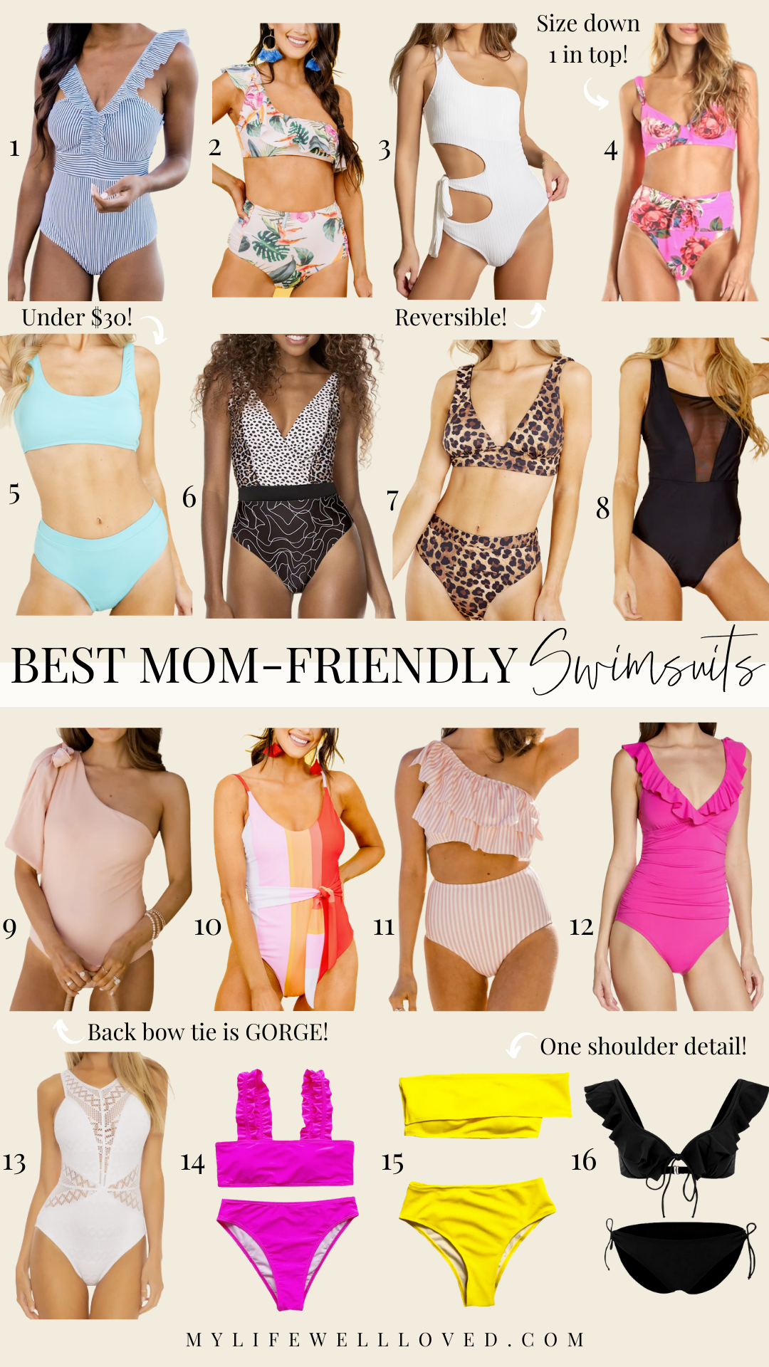 Best Mom Bathing Suits For The Season - Healthy By Heather Brown