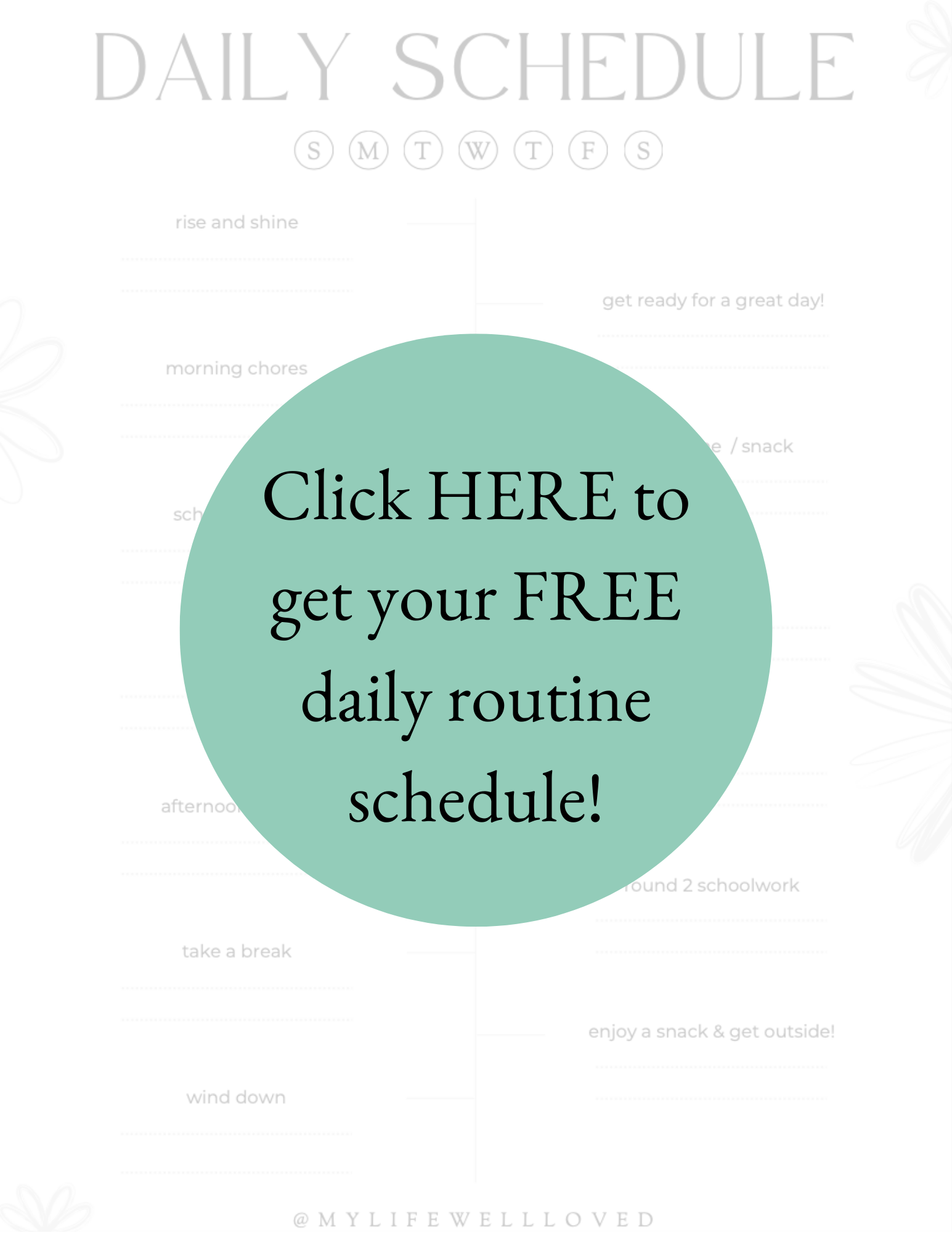 Daily Schedule For Families