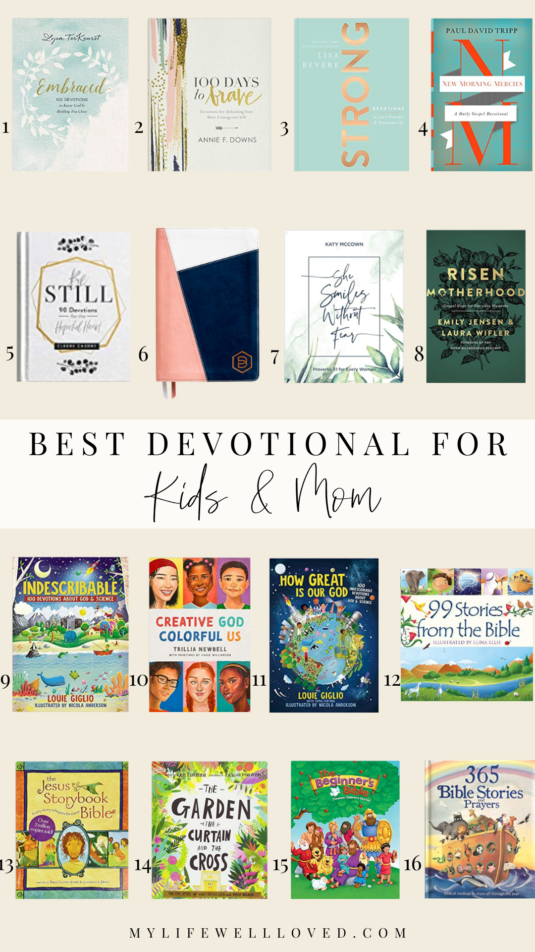 Top 10 best daily devotionals for moms and their kids / My Life Well Loved / Heather Brown