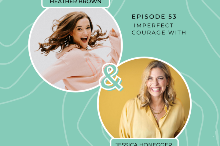 Heather Brown from HEALTHY by Heather Brown podcast and My Life Well Loved, shares health & wellness tips for busy moms with Jessica Honegger about motherhood.