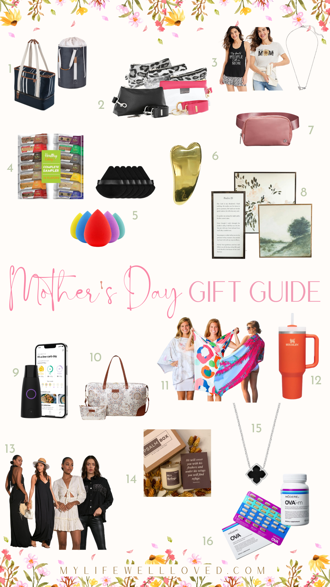 Christian Birmingham podcaster, boy mom, & health coach, Heather Brown from My Life Well Loved, shares Mother's Day gift ideas for the mom prioritizing mind, body and spirit. 
