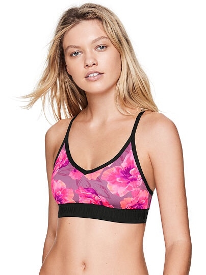 Топ Victoria's Secret Pink ULTIMATE LIGHTLY-LINED SPORTS BRA Pure