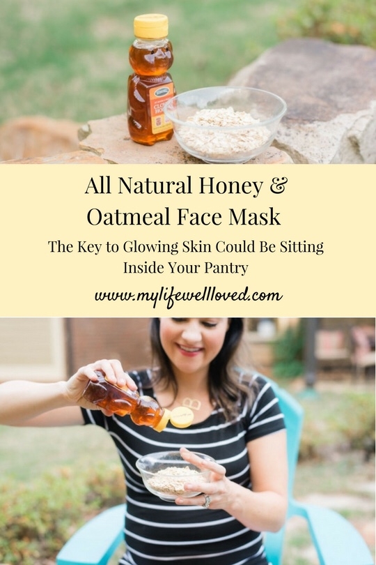 Oatmeal Face Mask with Honey from Alabama blogger Heather of MyLifeWellLoved.com // All-Natural Face mask that's great for girls' nights in! #facemask #allnaturalbeauty