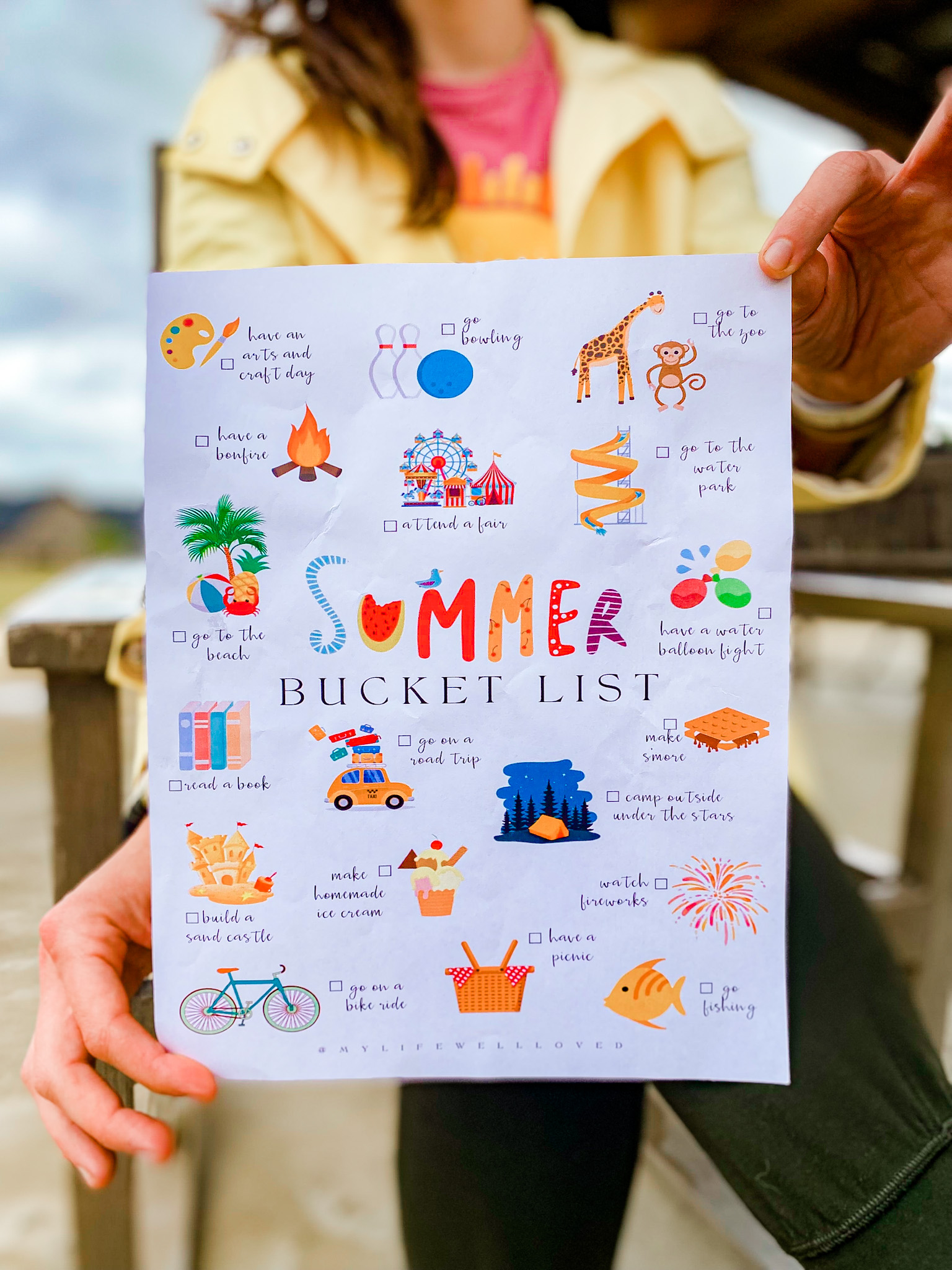 Summer Bucket List Printable - Healthy By Heather Brown