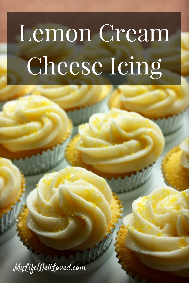 Delicious Lemon Cream Cheese Icing Recipe by Birmingham AL lifestyle blogger Heather of My Life Well Loved