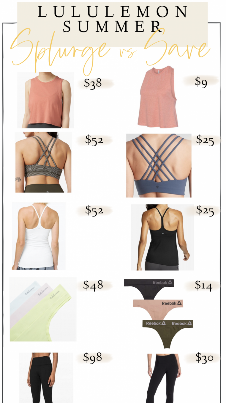 Lululemon lookalike sports bras on Amazon 