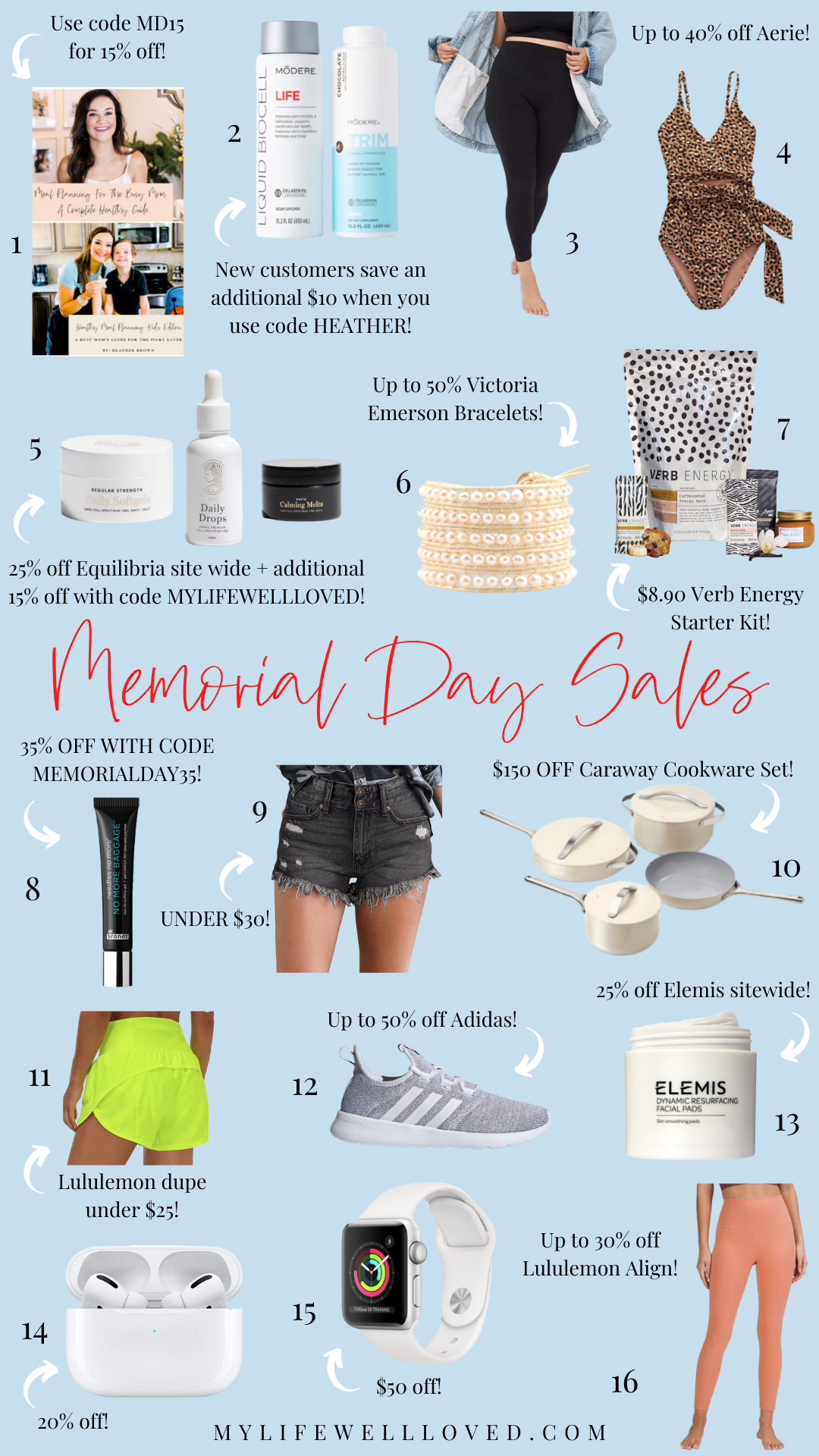 Life + Style blogger, My Life Well Loved, shares a shopping guide for the best Memorial Day sales to shop! Click here to see what they are!