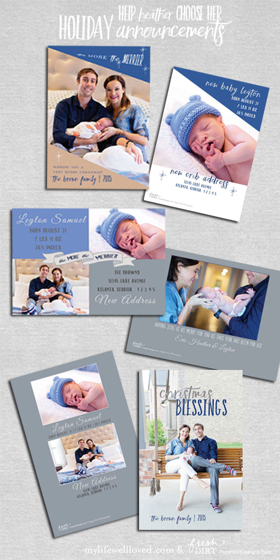 Christmas Card and birth announcement ideas