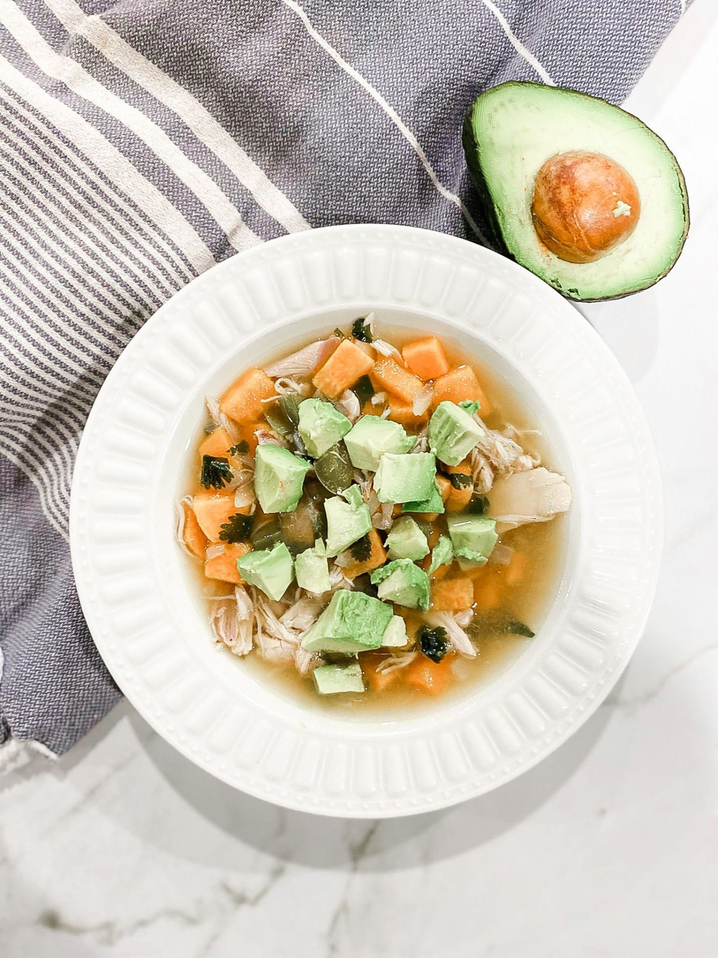 Whole30 White Chicken Chili Recipe (Paleo) by Alabama Food + Health blogger, Heather Brown // My Life Well Loved