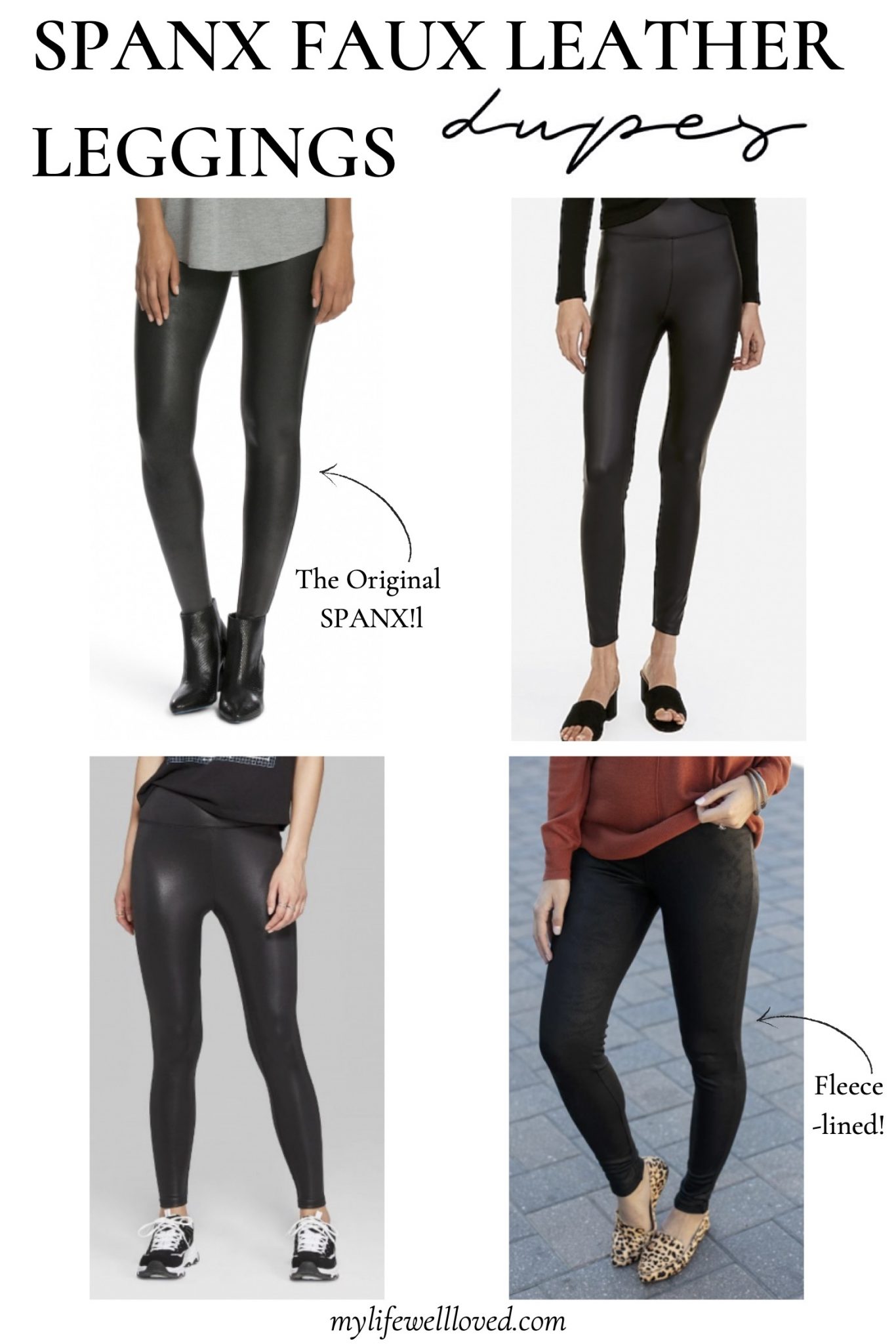 Spanx Faux Leather Leggings Dupes! — The Jess Tayls