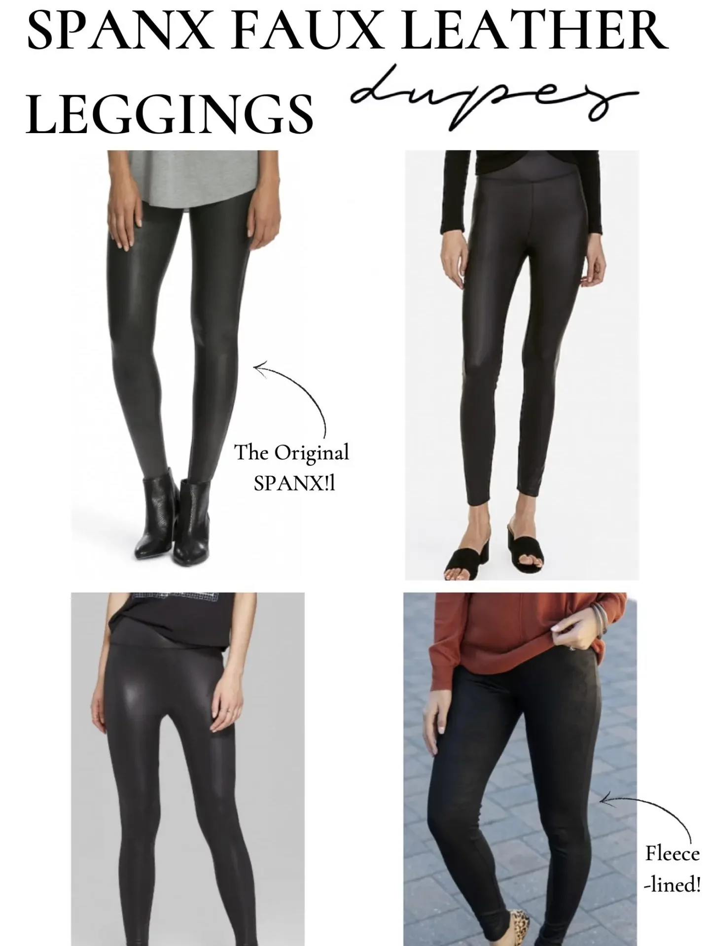 SPANX Faux Leather Women's Leggings – Occasionally Yours