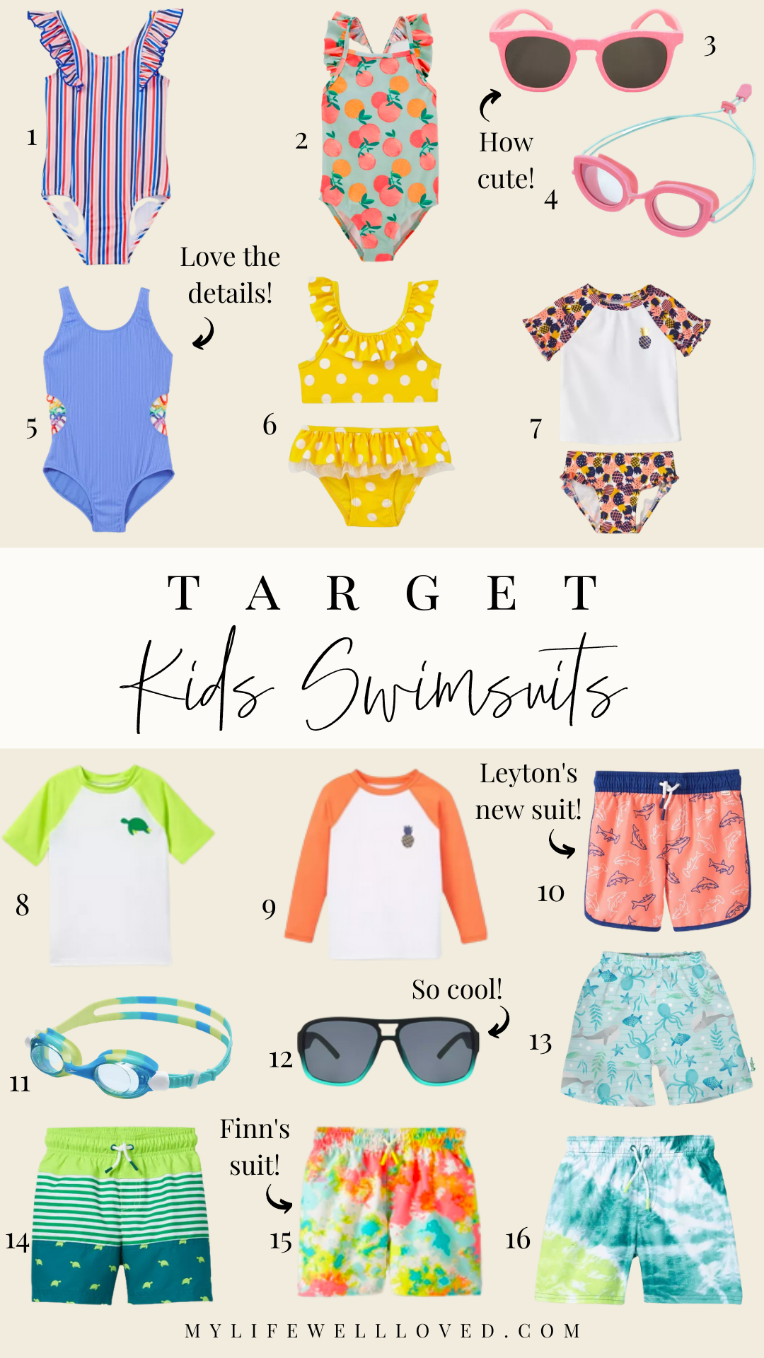 Littles Swim In Style: The Best Target Kids Swimwear by Alabama Family + Style blogger, Heather Brown // My Life Well Loved