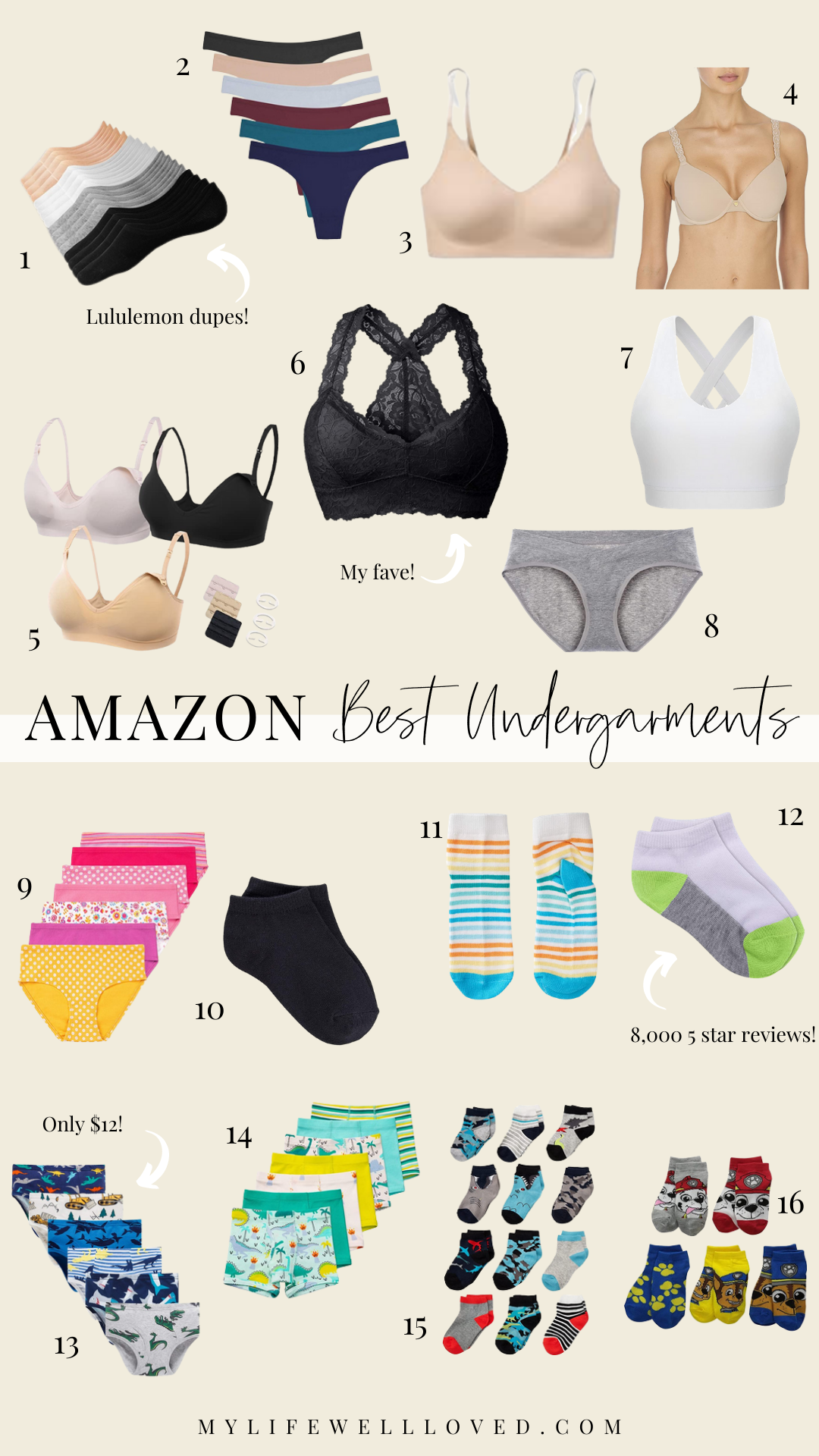 Amazon best undergarments for women