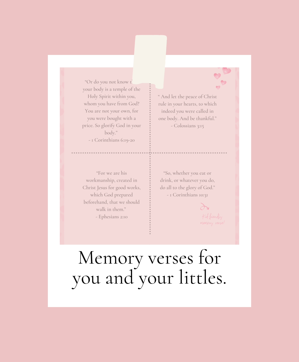 12 Valentines Day Memory Verses FREE Printable by Alabama faith + family blogger, Heather Brown // My Life Well Loved